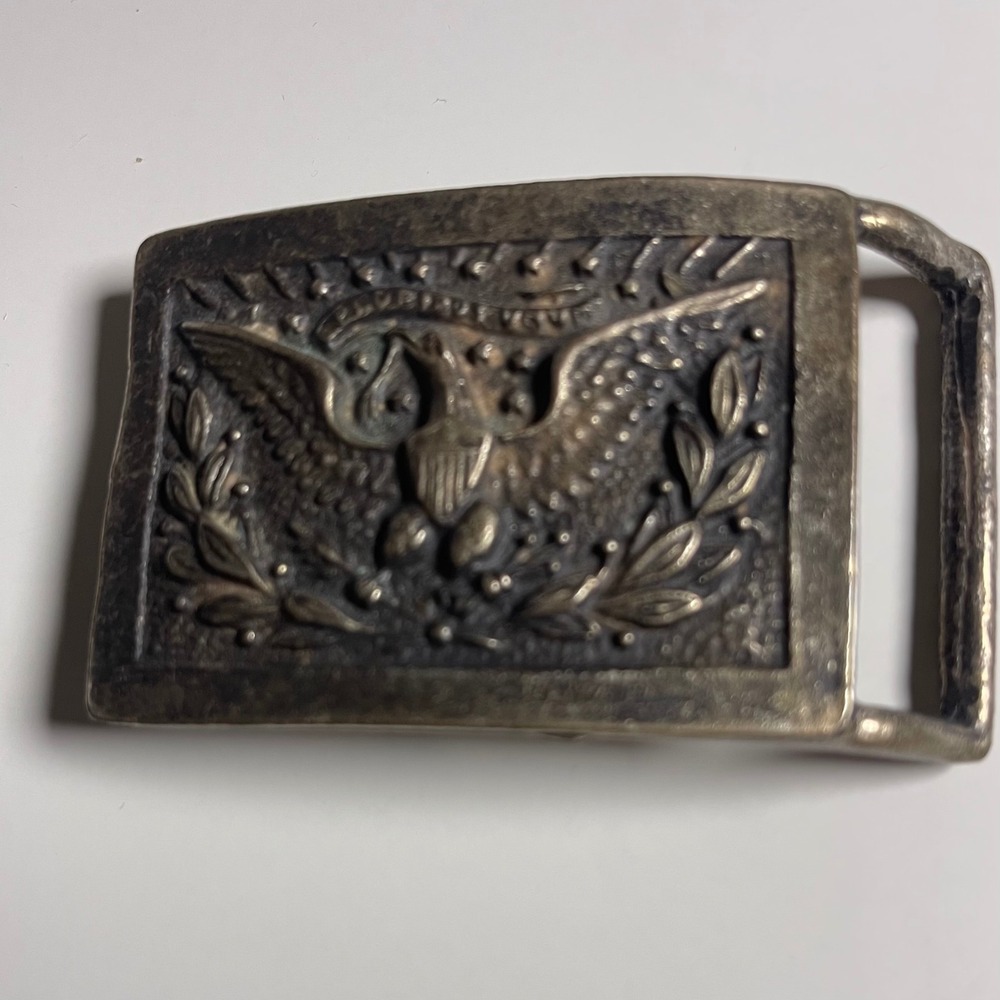 Vintage 1851 civil war Eagle sword Belt Buckle E Pluribus Unum Metal patriotic
